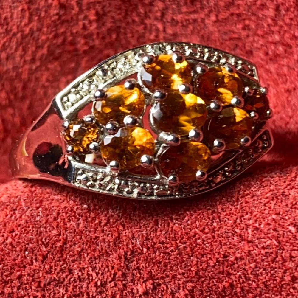 Sterling Silver 925 Ring 8.5 Costume Jewelry Victorian